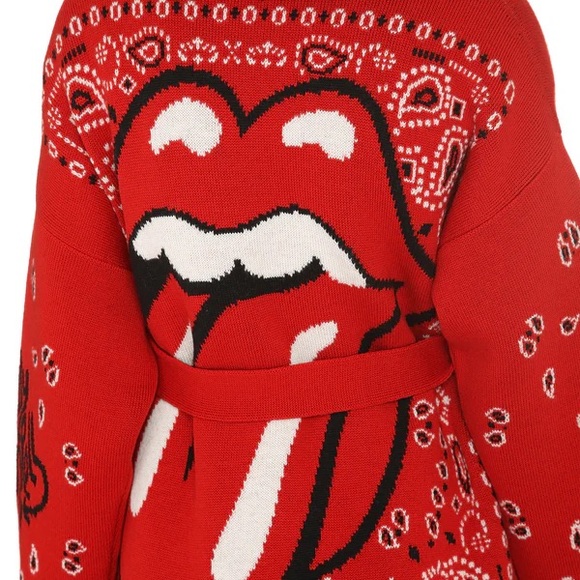 NWT Alanui Cardigan x Rolling Stone It's Only Rock'n'Roll Icon cardigan - Picture 5 of 5